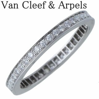 Van Cleef & Arpels - ヴァンクリーフ＆アーペル ロマンス フルエタニティ ダイヤ リング #52 Pt950 箱 新品仕上げ済 VanCleef&Arpels【17013】