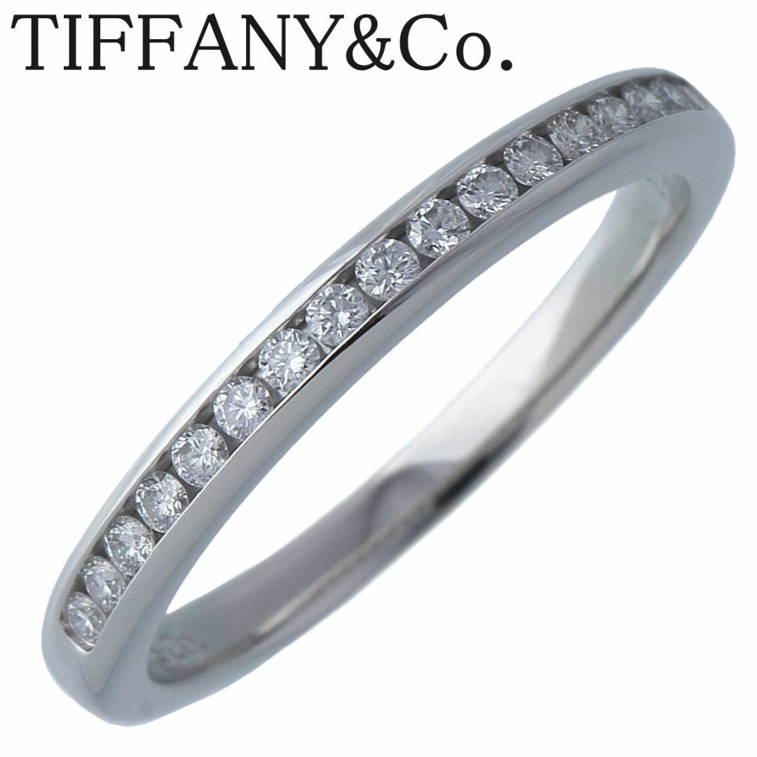 Tiffany & Co.(ティファニー)のティファニー チャネル ハーフエタニティ ダイヤ リング 約11.5号 幅2.5mm PT950 ハーフサークル 新品仕上げ済 TIFFANY【17003】 レディースのアクセサリー(リング(指輪))の商品写真