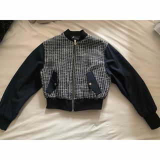 ザラ(ZARA)のZARA ツイードジャケット(ノーカラージャケット)