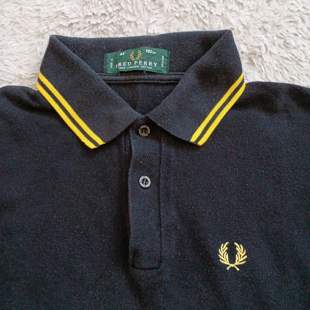 FRED PERRY(フレッドペリー)の90s FRED PERRY フレッドペリー　英国製　M12 ポロシャツ　M メンズのトップス(ポロシャツ)の商品写真