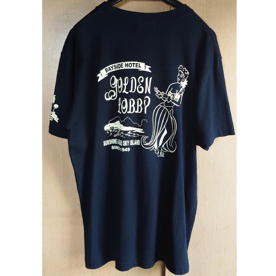 送料込み　GOLDEN LOBBY  プリント　Tシャツ　アメカジ　ロカビリー メンズのトップス(Tシャツ/カットソー(半袖/袖なし))の商品写真