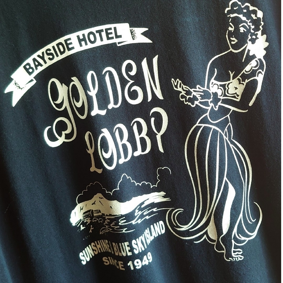 送料込み　GOLDEN LOBBY  プリント　Tシャツ　アメカジ　ロカビリー メンズのトップス(Tシャツ/カットソー(半袖/袖なし))の商品写真