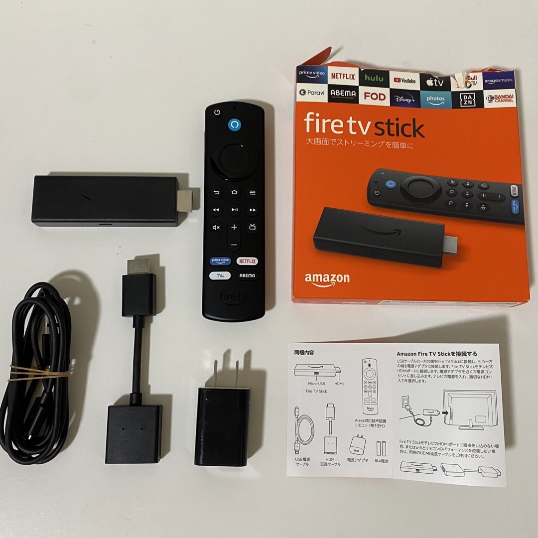 Amazon(アマゾン)のfire tv stick 第三世代 スマホ/家電/カメラのテレビ/映像機器(映像用ケーブル)の商品写真