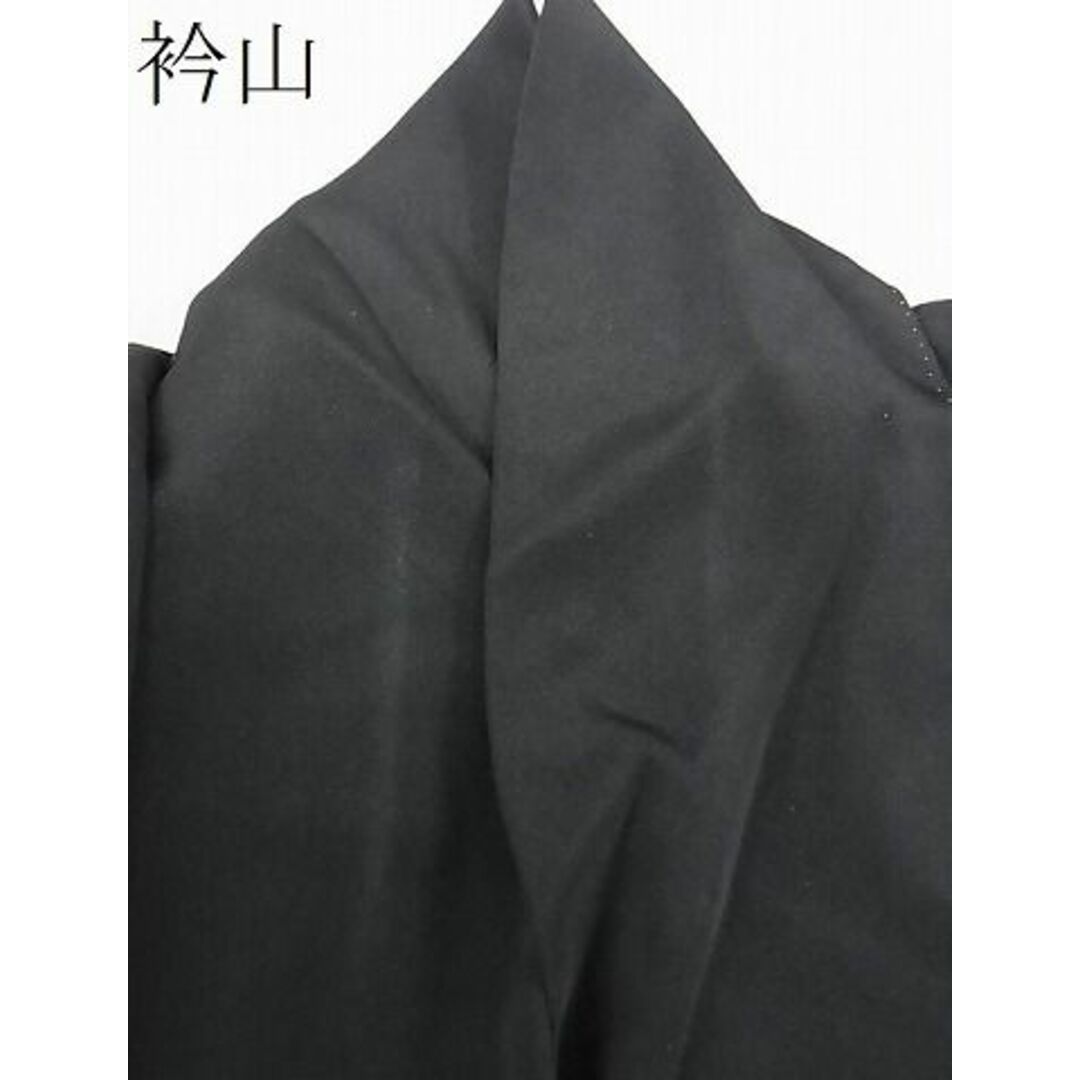 平和屋2■豪華黒留袖　刺繍　花車文　銀彩　逸品　DAAC7541ud レディースの水着/浴衣(着物)の商品写真