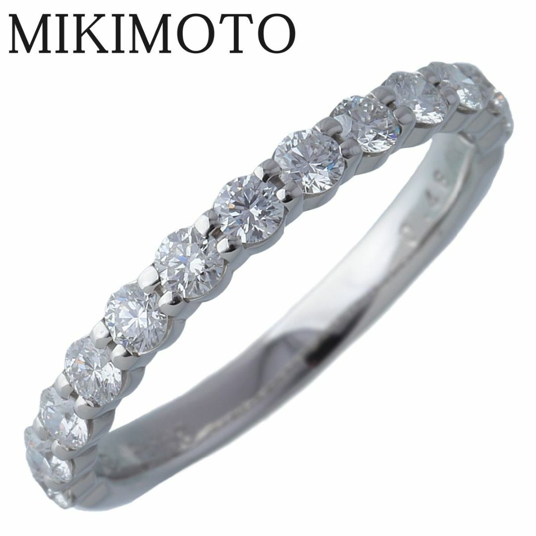 MIKIMOTO(ミキモト)のミキモト ダイヤ リング ハーフエタニティ 現行モデル 8号 0.46ct Pt950 DGR-1351R型 新品仕上げ済 MIKIMOTO【16976】 レディースのアクセサリー(リング(指輪))の商品写真