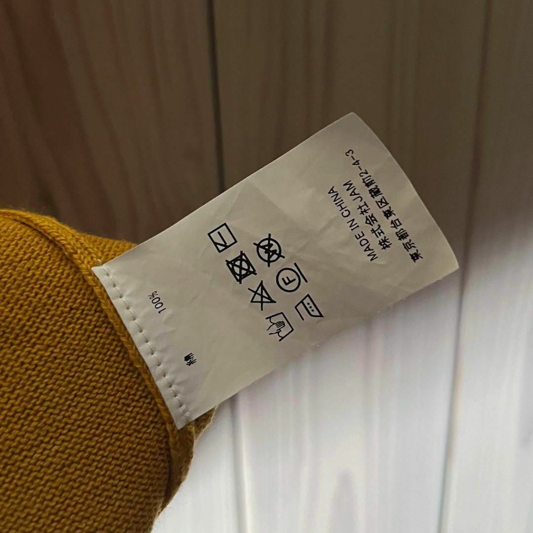 【良品 M】ケボズ keboz 刺繍ロゴ ハーフジップ ニットポロ メンズのトップス(ポロシャツ)の商品写真