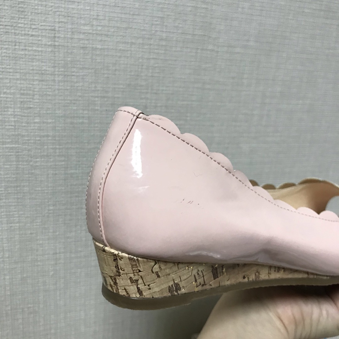 【新品】【最終値下げ】　パンプス　ピンク　23.5cm ノーブランド レディースの靴/シューズ(ハイヒール/パンプス)の商品写真