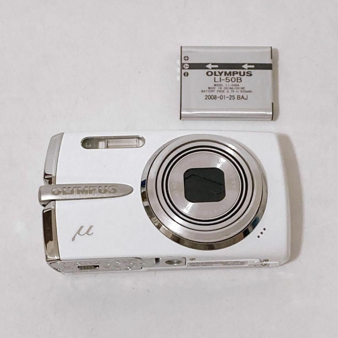 OLYMPUS(オリンパス)のOLYMPUS μ-1020 ホワイト オリンパス ミュー デジカメ コンデジ スマホ/家電/カメラのカメラ(コンパクトデジタルカメラ)の商品写真
