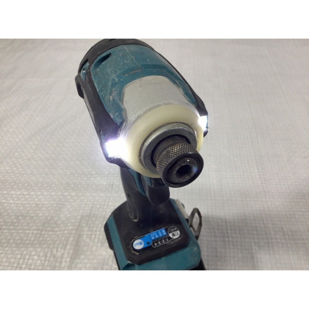 Makita(マキタ)の☆中古品☆ makita マキタ 18V 充電式インパクトドライバー TD172D 青/ブルー 本体+バッテリー1個(6.0Ah) 充電器+ケース コードレス 90416 自動車/バイクのバイク(工具)の商品写真