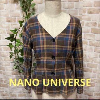 ナノユニバース(nano・universe)の感謝sal❤️1461❤️NANO UNIVERSE❤️ゆったり可愛いトップス(シャツ/ブラウス(長袖/七分))