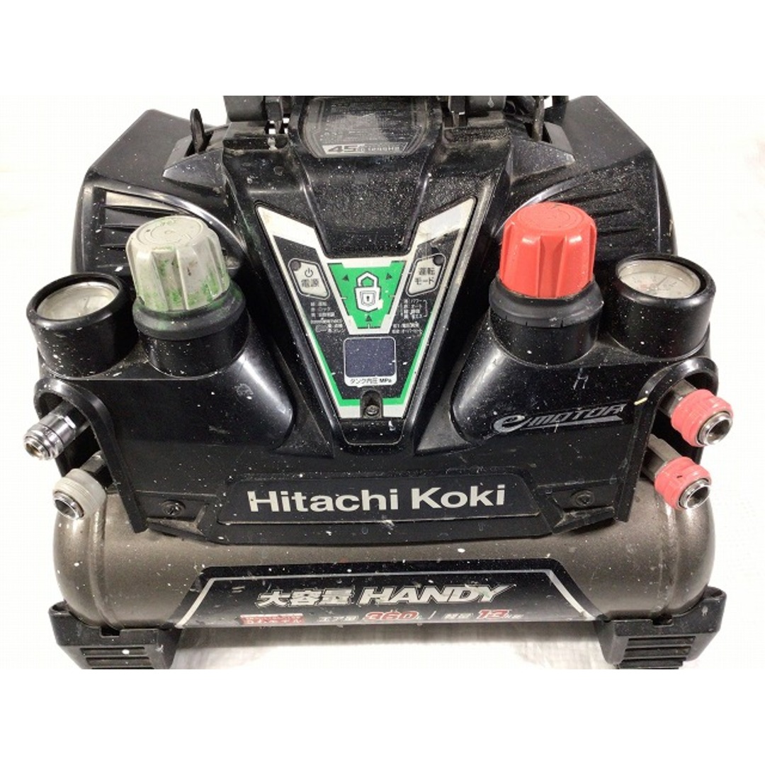 日立(ヒタチ)の☆中古品☆HITACHI 日立工機 8L 常圧/高圧コンプレッサー EC1245H エアーコンプレッサー ハンディ 90454 自動車/バイクのバイク(工具)の商品写真