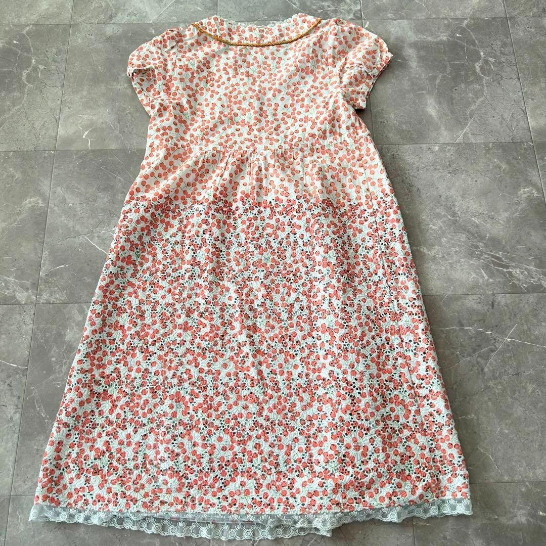 franche lippee(フランシュリッペ)のフランシュリッペ シェリーラファム 透かし編みレース さくらんぼ柄 ワンピース レディースのワンピース(ひざ丈ワンピース)の商品写真