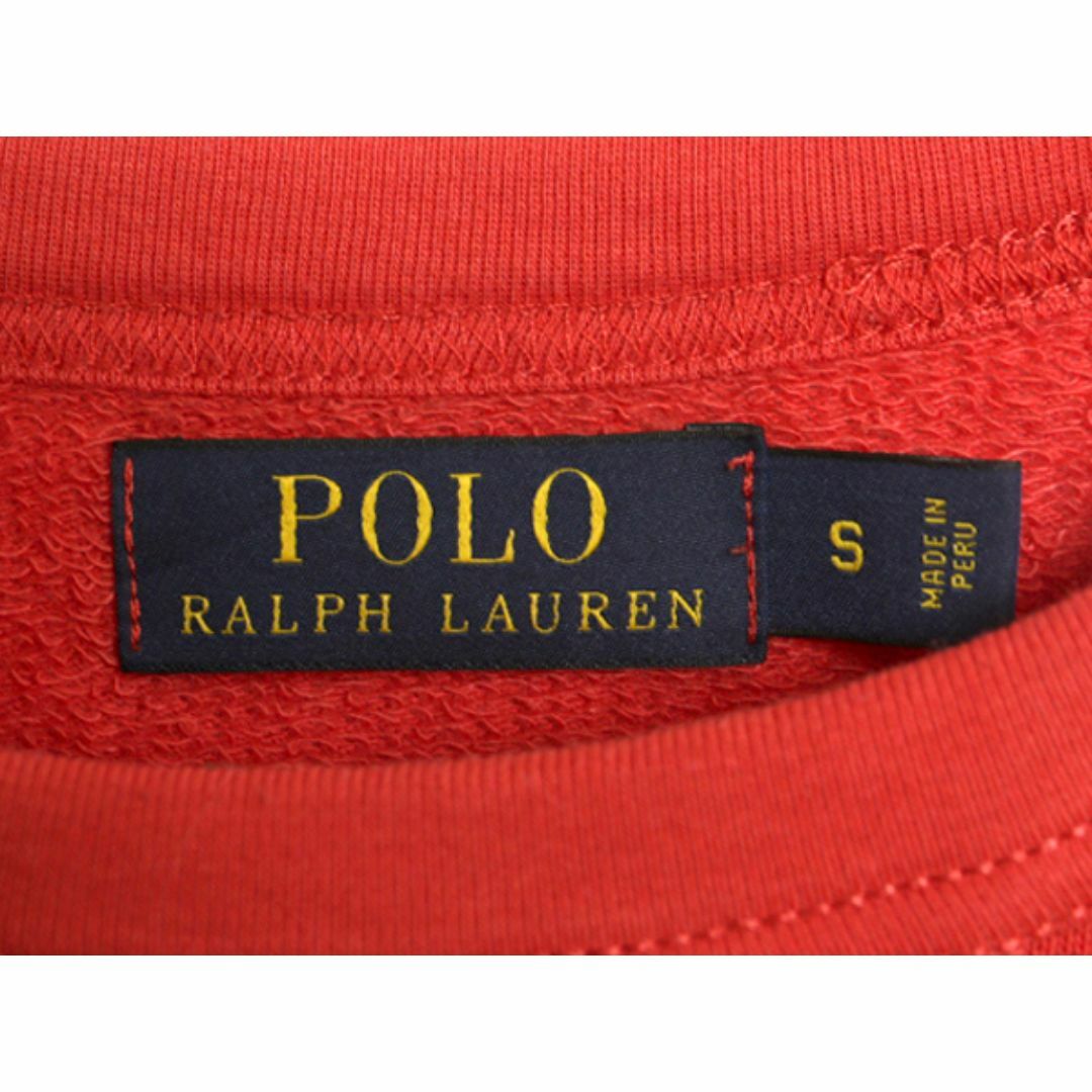 Ralph Lauren(ラルフローレン)のポロ ラルフローレン 前V スウェット メンズ S / 古着 トレーナー クルーネック 長袖Tシャツ ロンT ワンポイント リブ編み ストレッチ 薄手 メンズのトップス(スウェット)の商品写真