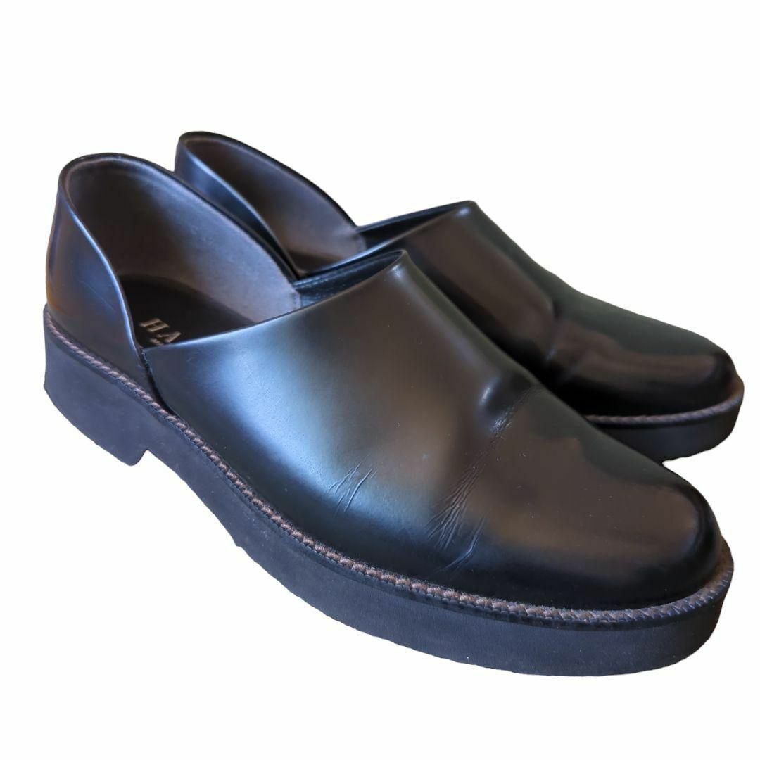 HARUTA(ハルタ)のHARUTA 23.5 スポックシューズ 厚底 ブラック ハルタ 日本製 レディースの靴/シューズ(ローファー/革靴)の商品写真
