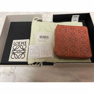 LOEWE スクエア  二つ折り財布   Pink Tulip 