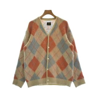 【美品】ニードルズ 総柄 ペイズリー モヘア カーディガン オレンジ 【美品】ニードルズ 総柄 ペイズリー モヘア カーディガン オレンジ