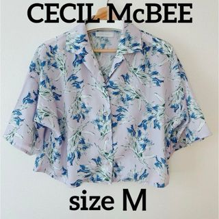 CECIL McBEE - size Ｍ☆CECIL McBEE フラワープリントシャツ