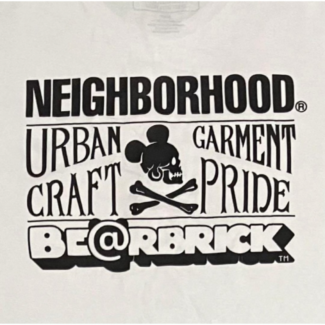 NEIGHBORHOOD(ネイバーフッド)の【希少】NEIGHBORHOOD×BE@RBRICK　コラボTシャツ　18SS メンズのトップス(Tシャツ/カットソー(半袖/袖なし))の商品写真