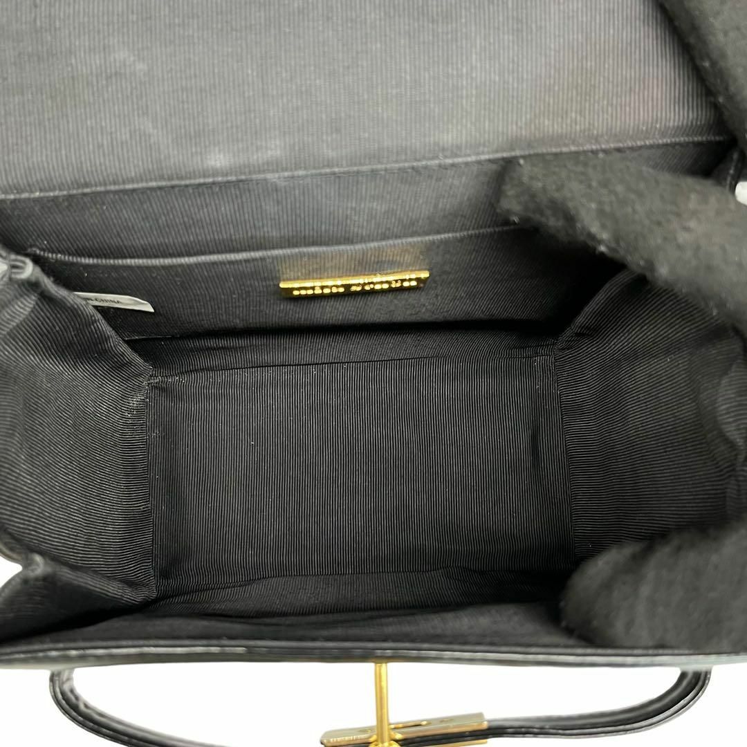 mila schon(ミラショーン)の極美品✨ミラショーン　ターンロック　ハンドバッグ　2way　ショルダーバッグ　黒 レディースのバッグ(ハンドバッグ)の商品写真