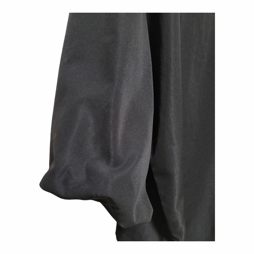ボリュームスリーブ　トップス  5分丈　ブラック　フリーサイズ レディースのトップス(シャツ/ブラウス(半袖/袖なし))の商品写真