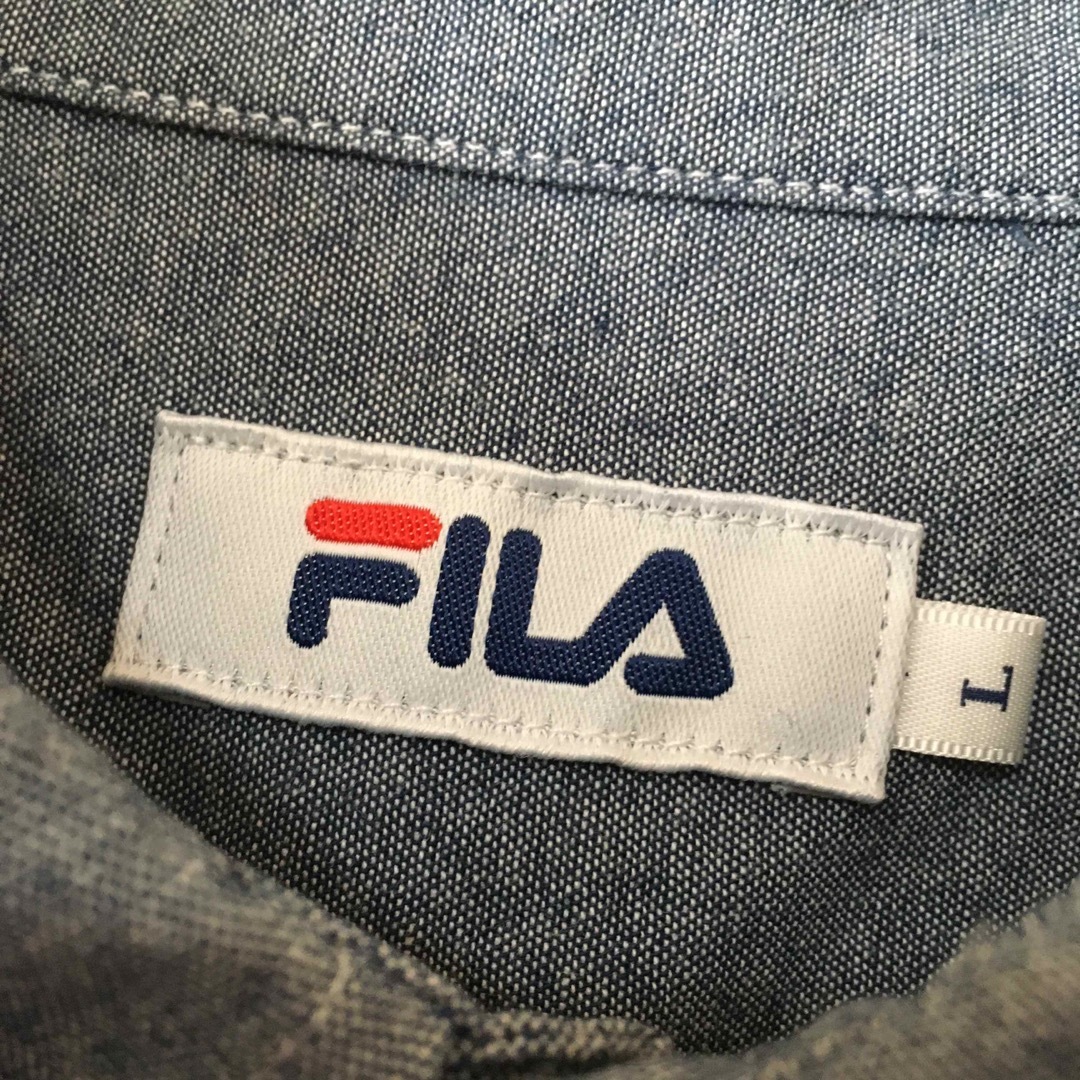 FILA(フィラ)の【希少】フィラ FILA 半袖シャツ L 胸 ロゴ オールド  メンズのトップス(シャツ)の商品写真