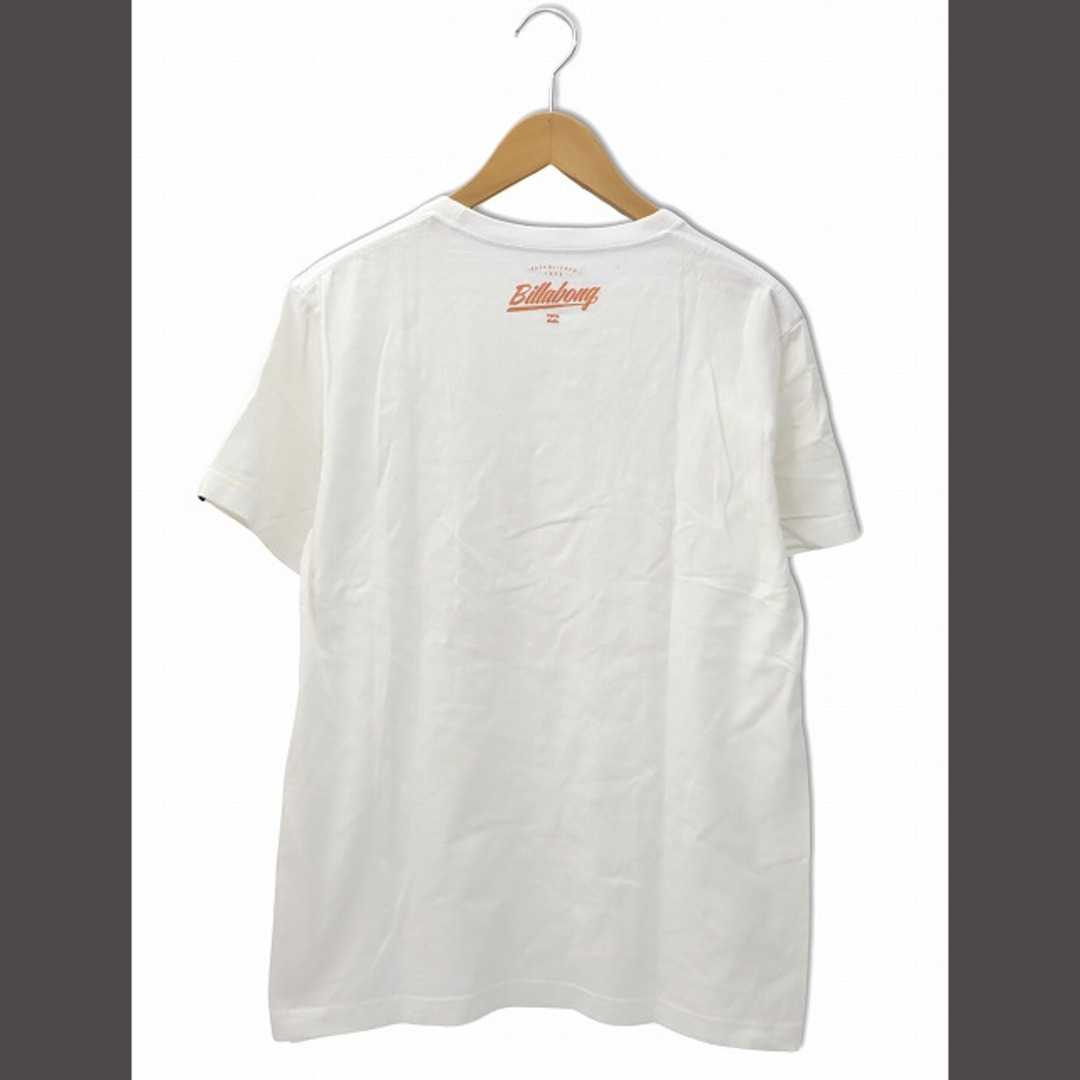 billabong(ビラボン)のビラボン バックスクエア Tシャツ ロゴプリント カットソー L ホワイト メンズのトップス(Tシャツ/カットソー(半袖/袖なし))の商品写真