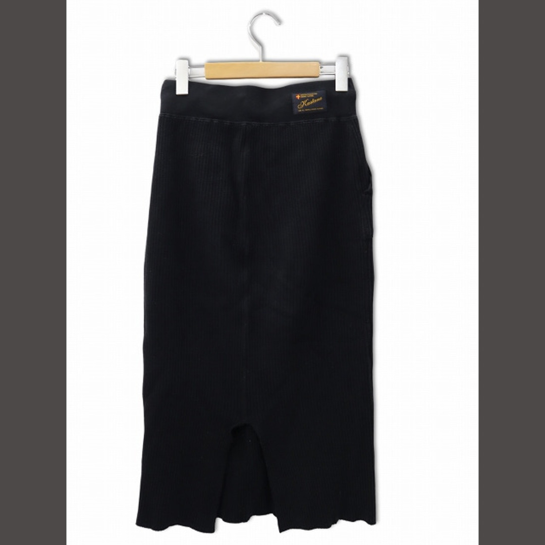 Kastane(カスタネ)のカスタネ サーマルスカート ドローコード ミモレ丈 スカート F ブラック  レディースのスカート(ロングスカート)の商品写真