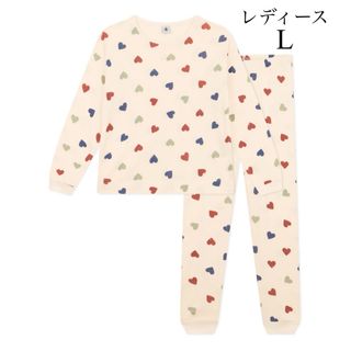 PETIT BATEAU - 新品 プチバトー 2024 SS 新作 レディース L 長袖 パジャマ ハート