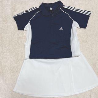 アディダス(adidas)のテニスウェア　レディース　Lサイズ　ポロシャツ　adidas(ウェア)