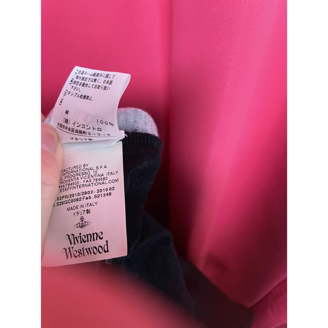Vivienne Westwood(ヴィヴィアンウエストウッド)のヴィヴィアンイタリア製オーブラグラン七分袖カットソーワンピース黒二階堂椎名林檎 レディースのワンピース(ひざ丈ワンピース)の商品写真