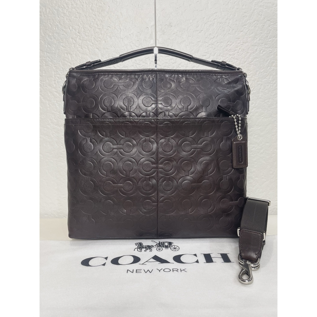 COACH(コーチ)の【美品】定価8.9万　コーチ メンテ済み ビジネス レザー　本革　バッグ　287 メンズのバッグ(ビジネスバッグ)の商品写真