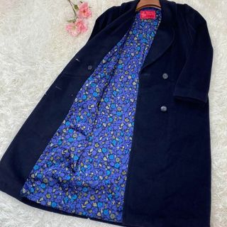 ピアチェンツァ(PIACENZA)のCremona×PIACENZA 花柄　カシミヤ混　チェスターコート　M(ロングコート)