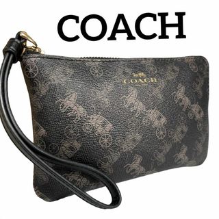 コーチ(COACH)の美品 COACH ポーチ 88083 PVC ホースアンドキャリッジ(その他)