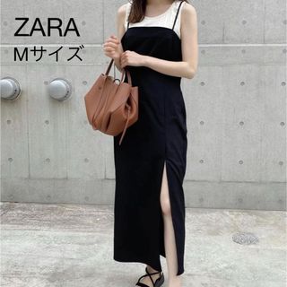 ザラ(ZARA)のZARA チューブドレス キャミワンピ ブラック ワンピース ザラ(ロングワンピース/マキシワンピース)