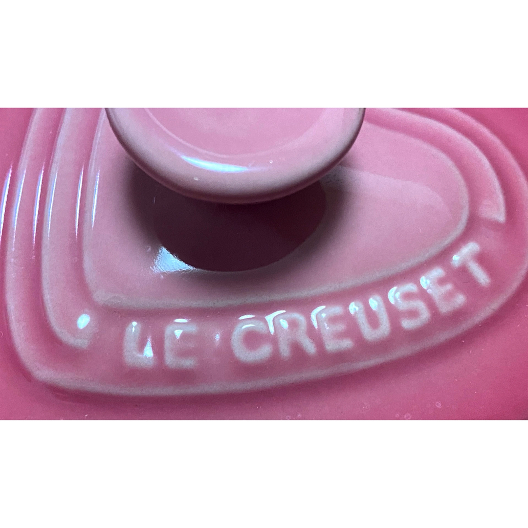 LE CREUSET(ルクルーゼ)のルクルーゼ ♡プチ・ラムカン・ダムール・セット　ローズクォーツ ハート型 ピンク インテリア/住まい/日用品のキッチン/食器(食器)の商品写真