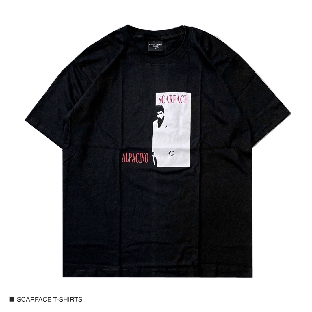 アルパチーノ  スカーフェイス 半袖 Tシャツ 映画 ムービーT Lサイズ メンズのトップス(Tシャツ/カットソー(半袖/袖なし))の商品写真