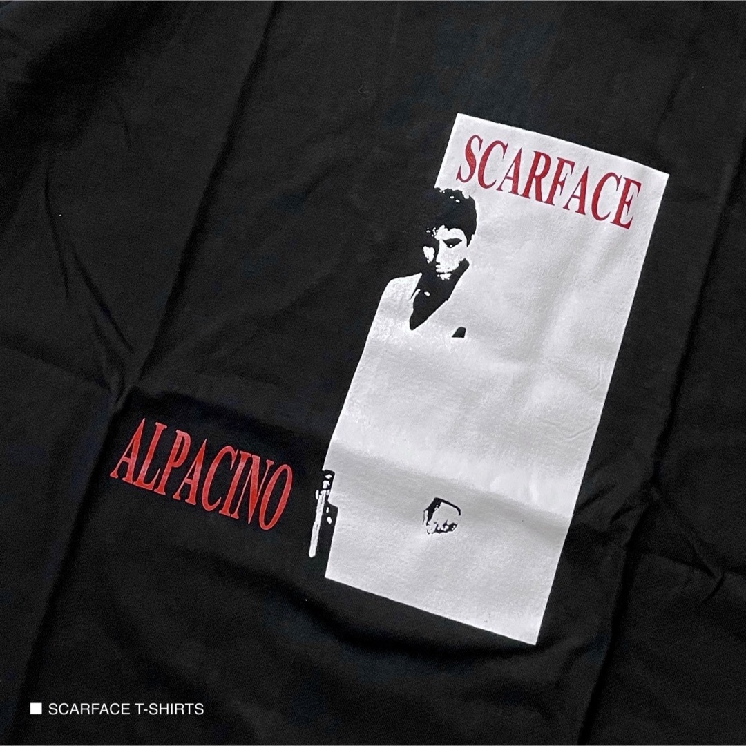アルパチーノ  スカーフェイス 半袖 Tシャツ 映画 ムービーT Lサイズ メンズのトップス(Tシャツ/カットソー(半袖/袖なし))の商品写真
