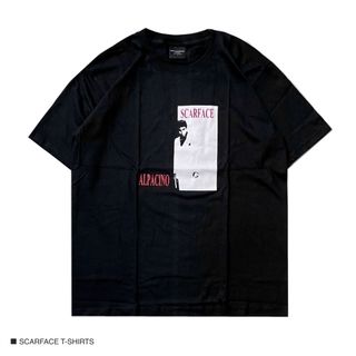 アルパチーノ  スカーフェイス 半袖 Tシャツ 映画 ムービーT Lサイズ(Tシャツ/カットソー(半袖/袖なし))