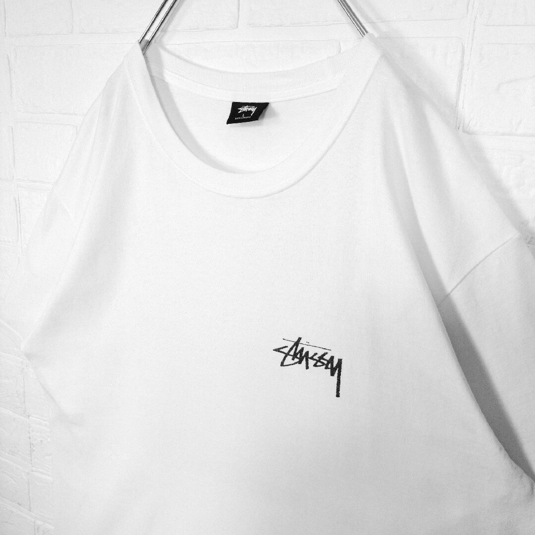 STUSSY(ステューシー)の【STUSSY】メッセージロゴ　Tシャツ　白 メンズのトップス(Tシャツ/カットソー(半袖/袖なし))の商品写真