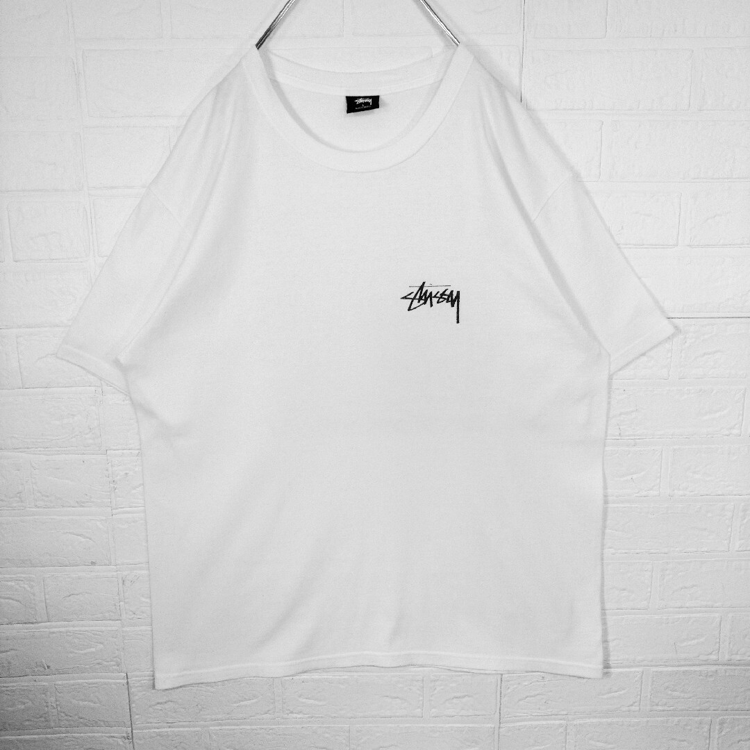 STUSSY(ステューシー)の【STUSSY】メッセージロゴ　Tシャツ　白 メンズのトップス(Tシャツ/カットソー(半袖/袖なし))の商品写真