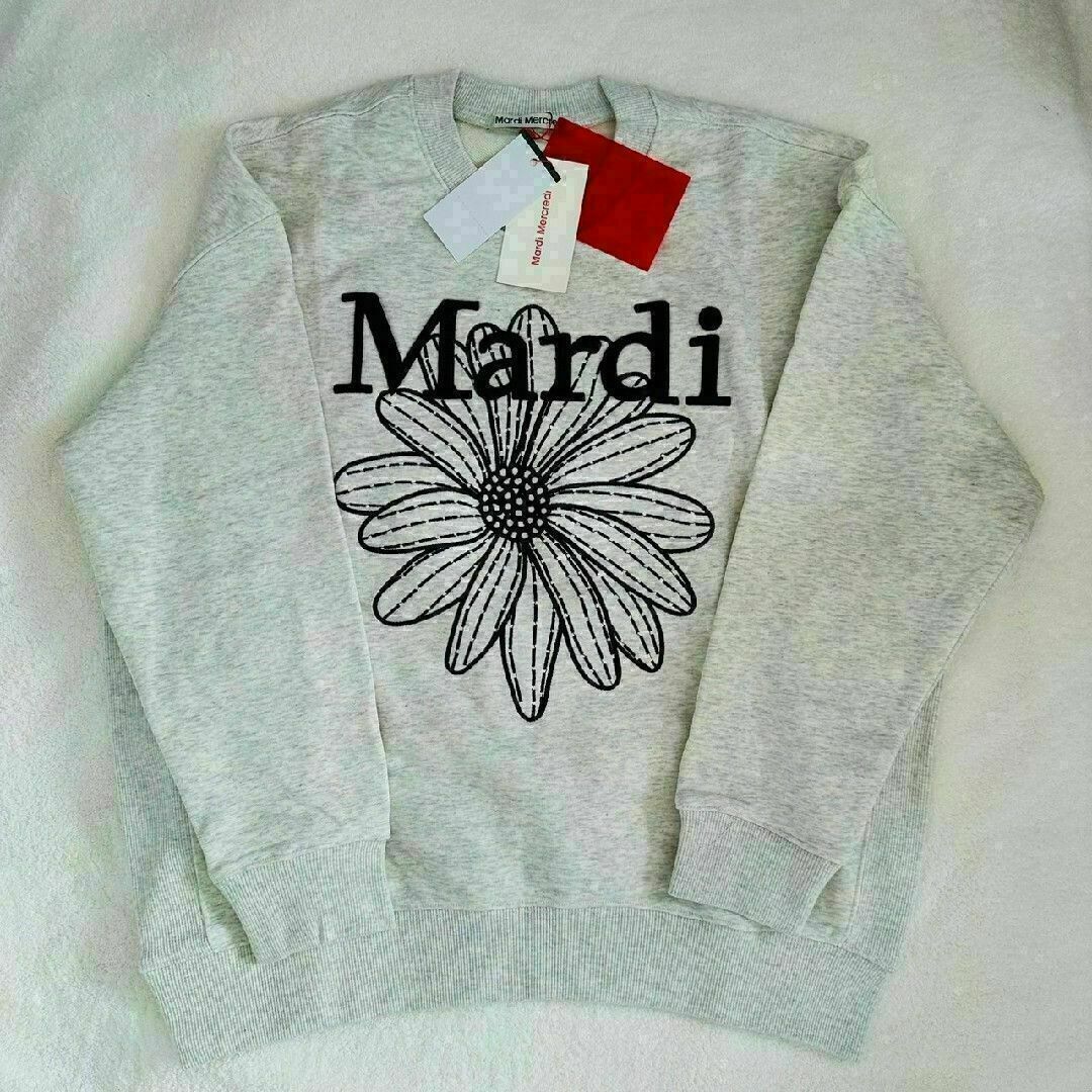 Mardi Mercredi マルディメクルディ 刺繍 スウェット ブラックの通販 Mardi Mercredi マルディメクルディ 刺繍 スウェット ブラックの通販
