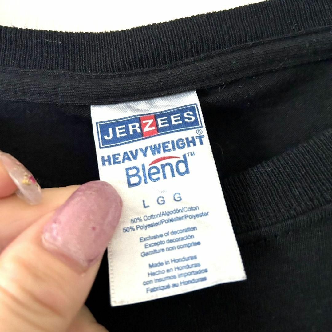 JERZEES(ジャージーズ)のジャージーズ パンサーズ Derby Tシャツ L ブラック 黒 古着 メンズのトップス(Tシャツ/カットソー(半袖/袖なし))の商品写真