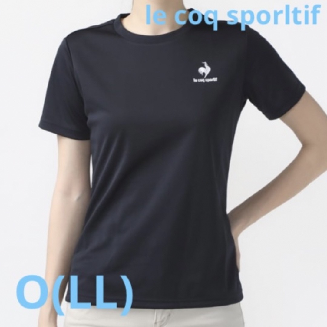 le coq sportif(ルコックスポルティフ)の【再値下げ!】ルコックスポルティフ　半袖Tシャツ　レディース　ネイビー　Oサイズ レディースのトップス(Tシャツ(半袖/袖なし))の商品写真