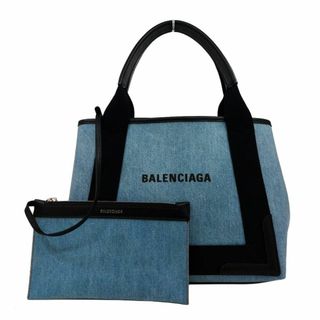 Balenciaga - 未使用品！BALENCIAGA【バレンシアガ】ネイビーカバ S スモール トート