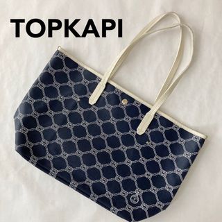 トプカピ(TOPKAPI)のTOPKAPI＜トプカピ＞ロープ柄 PVC加工 A4トートバッグ(トートバッグ)