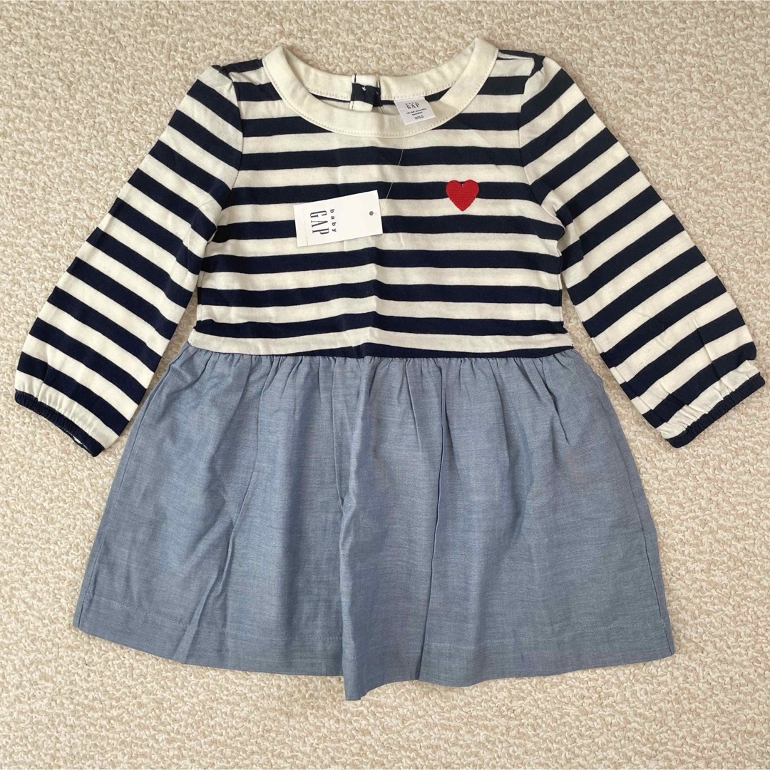 babyGAP(ベビーギャップ)の【定価4690円】baby GAP 長袖 ワンピース ベビー 女の子 90cm キッズ/ベビー/マタニティのキッズ服女の子用(90cm~)(ワンピース)の商品写真