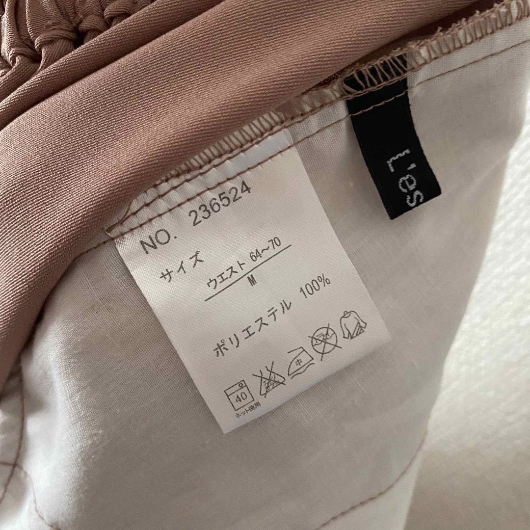 ガウチョパンツ　膝下　ピンク　Mサイズ ワイドパンツ レディースのパンツ(キュロット)の商品写真