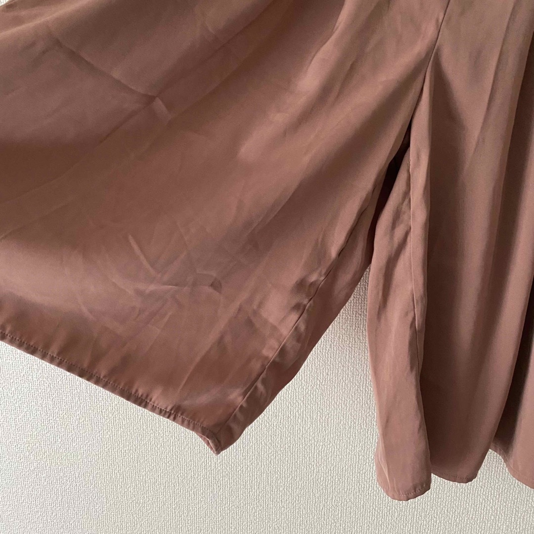 ガウチョパンツ　膝下　ピンク　Mサイズ ワイドパンツ レディースのパンツ(キュロット)の商品写真