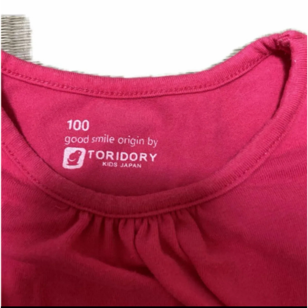 TORIDORY  ワンピース　100サイズ　ピンク キッズ/ベビー/マタニティのキッズ服女の子用(90cm~)(ワンピース)の商品写真