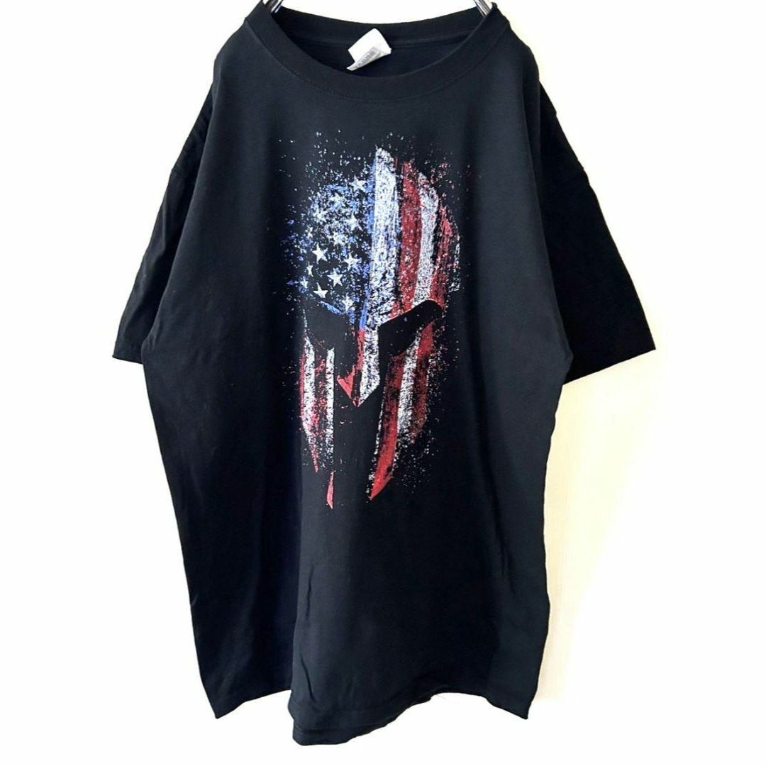 FRUIT OF THE LOOM(フルーツオブザルーム)のアメリカ ウォリアーズ WARRIORS Tシャツ L ブラック 黒 古着 メンズのトップス(Tシャツ/カットソー(半袖/袖なし))の商品写真